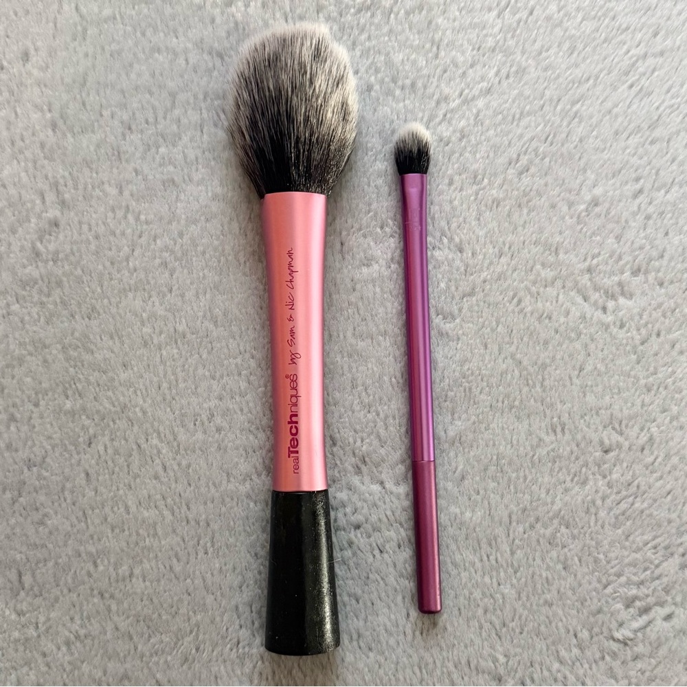 5/$25 🎆 Gently Used Real Techniques Blush Brush & 301 Base Shadow Brush